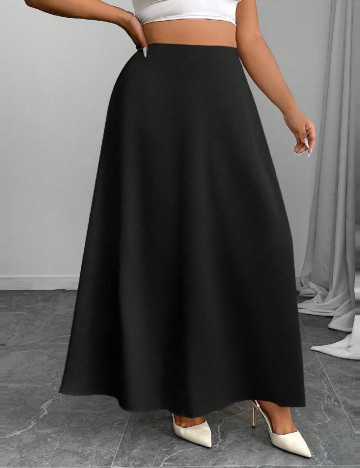 Fusta SHEIN CURVE, negru