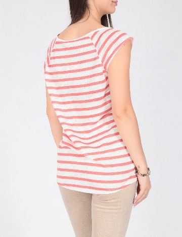 Bluza Zara, rosu/alb