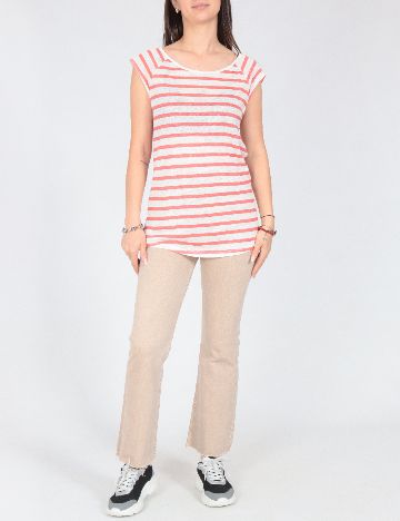 Bluza Zara, rosu/alb