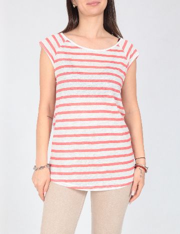 Bluza Zara, rosu/alb