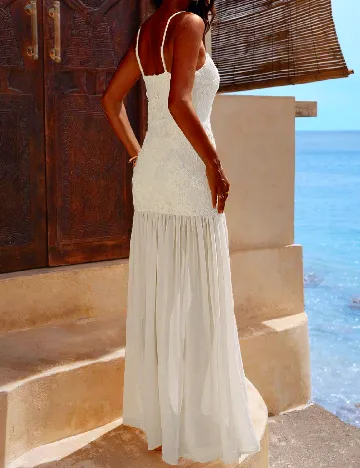 Rochie de plaja SHEIN, crem