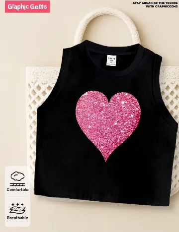 Top Shein Kids, negru