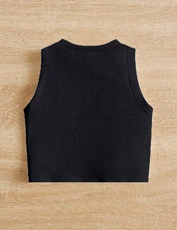 Top Shein Kids, negru