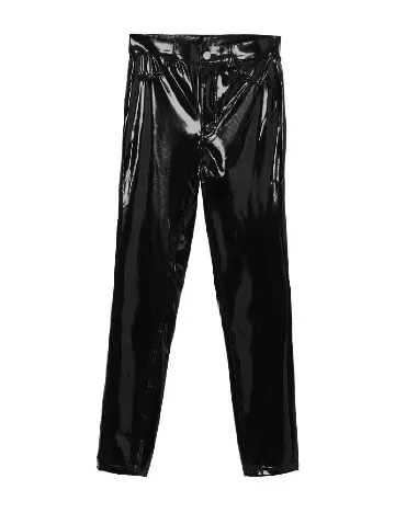 Pantaloni imitatie de piele Tezenis, negru