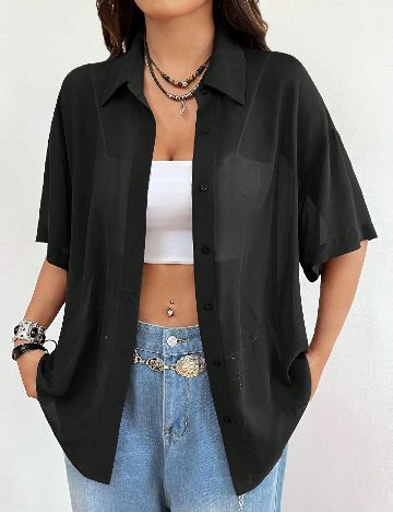 Camasa SHEIN, negru