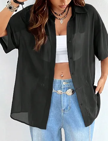 Camasa SHEIN, negru