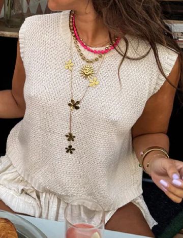 Top SHEIN, alb