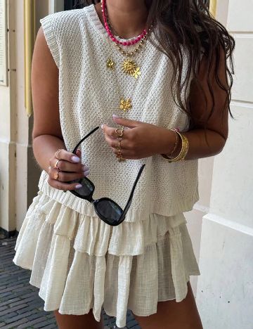Top SHEIN, alb