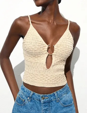 Top SHEIN, crem