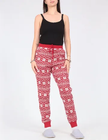 Pantaloni de pijama Tezenis, rosu