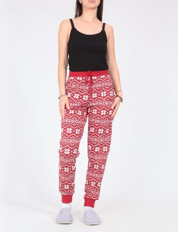 Pantaloni de pijama Tezenis, rosu