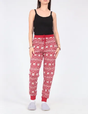 Pantaloni de pijama Tezenis, rosu