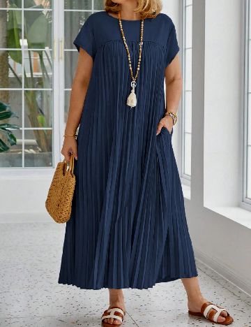 Rochie lunga SHEIN CURVE, bleumarin