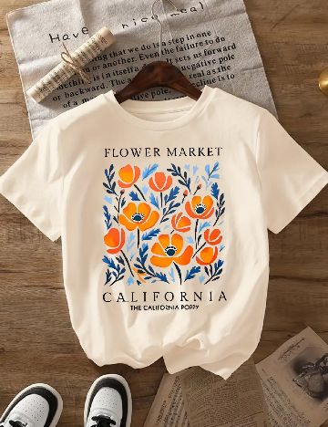 Tricou SHEIN, crem