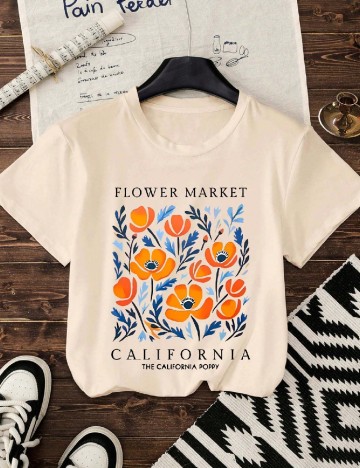 Tricou SHEIN, crem
