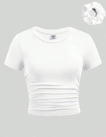 Tricou Shein Kids, alb