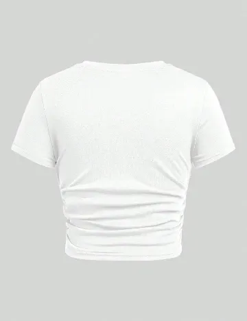Tricou Shein Kids, alb