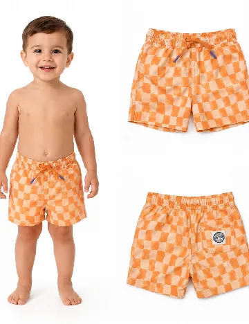 Pantaloni scurti de baie Zara, portocaliu