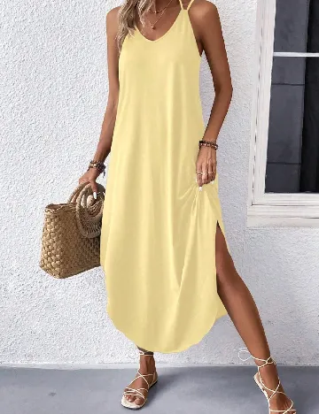 Rochie medie SHEIN, galben