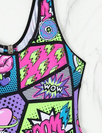 Costum de baie SHEIN, mix culori