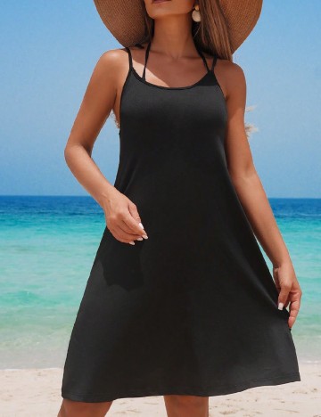 Rochie de plaja SHEIN, negru