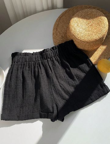 Pantaloni scurti SHEIN, negru