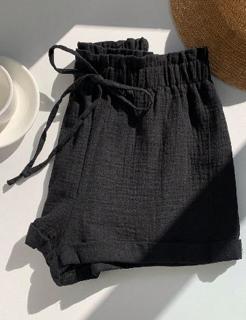 Pantaloni scurti SHEIN, negru