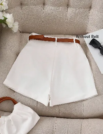 Pantaloni scurti SHEIN, alb