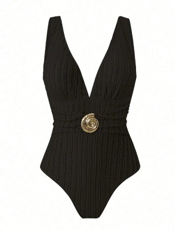 Costum de baie SHEIN, negru