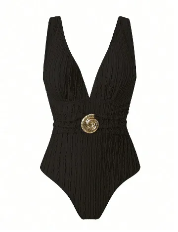 Costum de baie SHEIN, negru