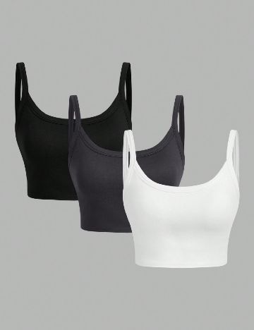 Set topuri 3 bucati SHEIN, mix culori