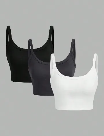 Set topuri 3 bucati SHEIN, mix culori