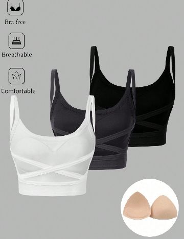 Set topuri 3 bucati SHEIN, mix culori