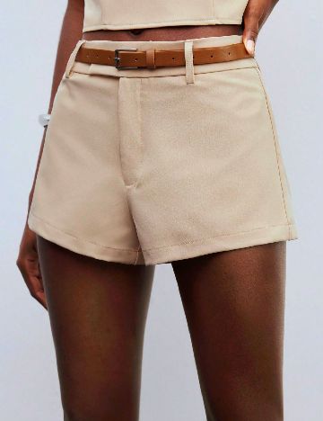 Pantaloni scurti SHEIN, crem