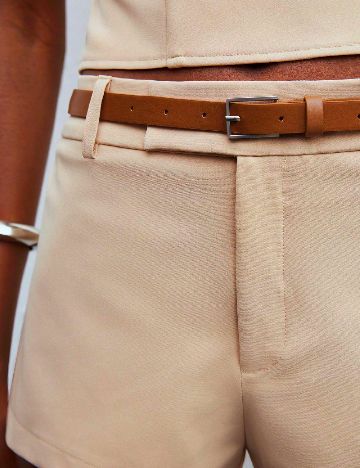 Pantaloni scurti SHEIN, crem