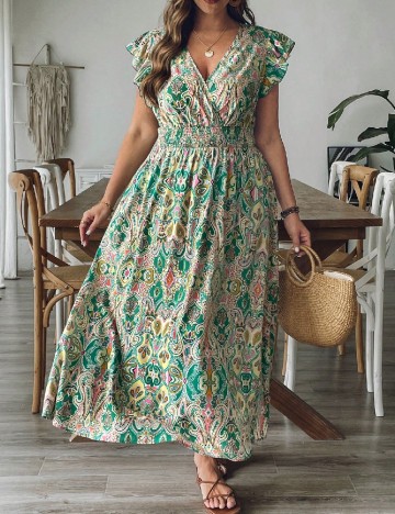 Rochie lunga SHEIN CURVE, mix culori