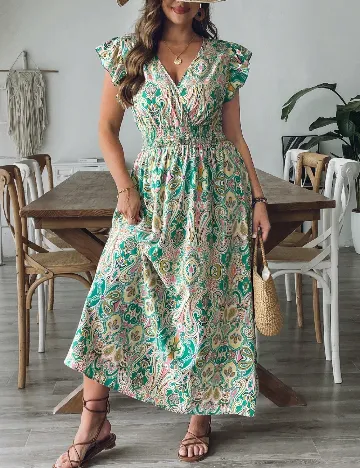 Rochie lunga SHEIN CURVE, mix culori