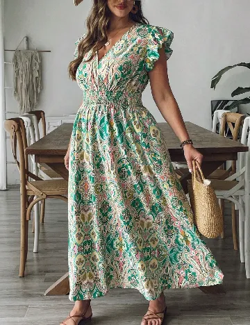 Rochie lunga SHEIN CURVE, mix culori