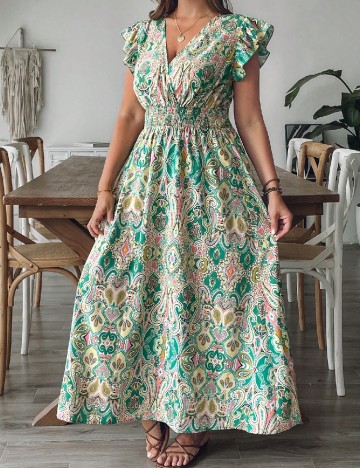Rochie lunga SHEIN CURVE, mix culori