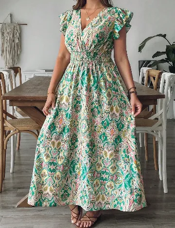 Rochie lunga SHEIN CURVE, mix culori