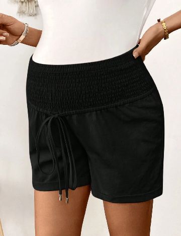 Pantaloni scurti SHEIN Maternity, negru