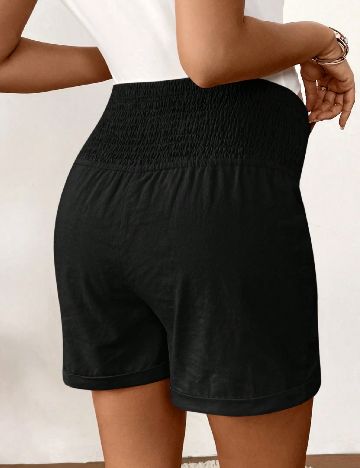 Pantaloni scurti SHEIN Maternity, negru