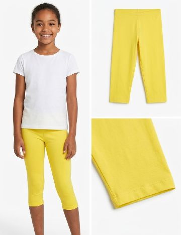 Colanti scurti Zara, galben