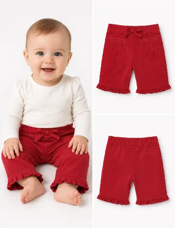 Pantaloni Zara, rosu