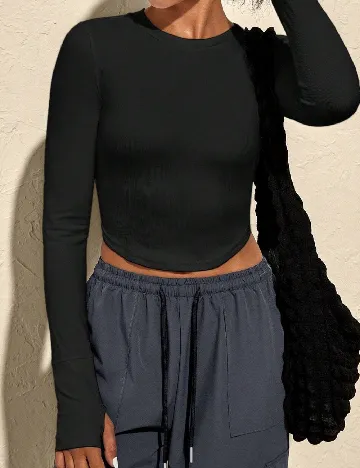 Top SHEIN, negru