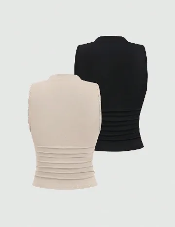 Set topuri 2 bucati SHEIN, mix culori