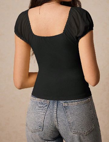 Top SHEIN, negru