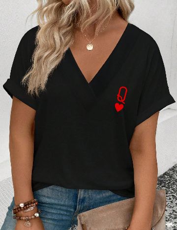 Tricou SHEIN CURVE, negru