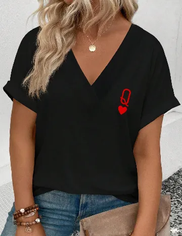 Tricou SHEIN CURVE, negru