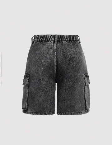 Pantaloni scurti Shein Kids, gri